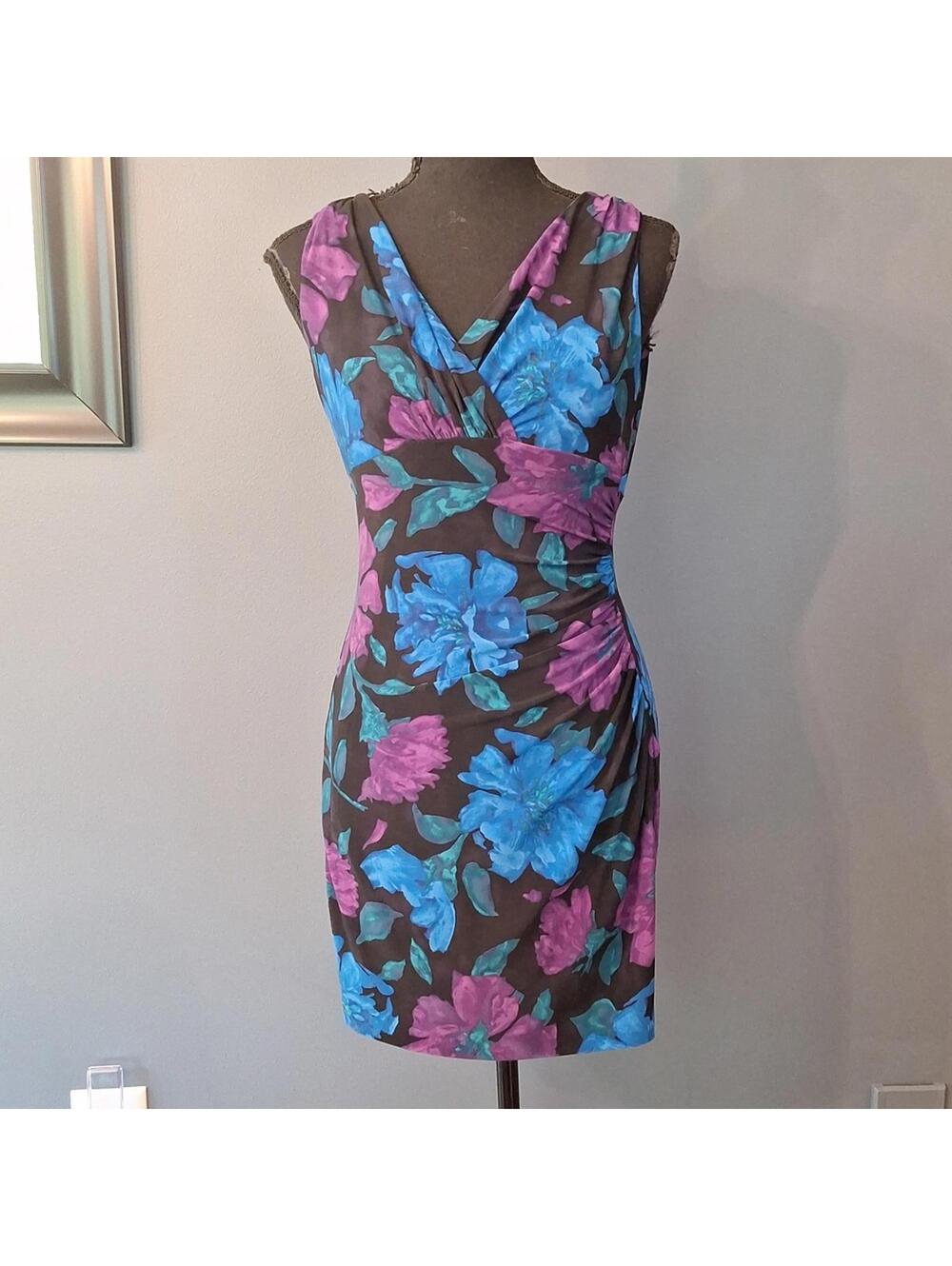 Lauren Ralph Lauren Fitted Floral Dress Size 4